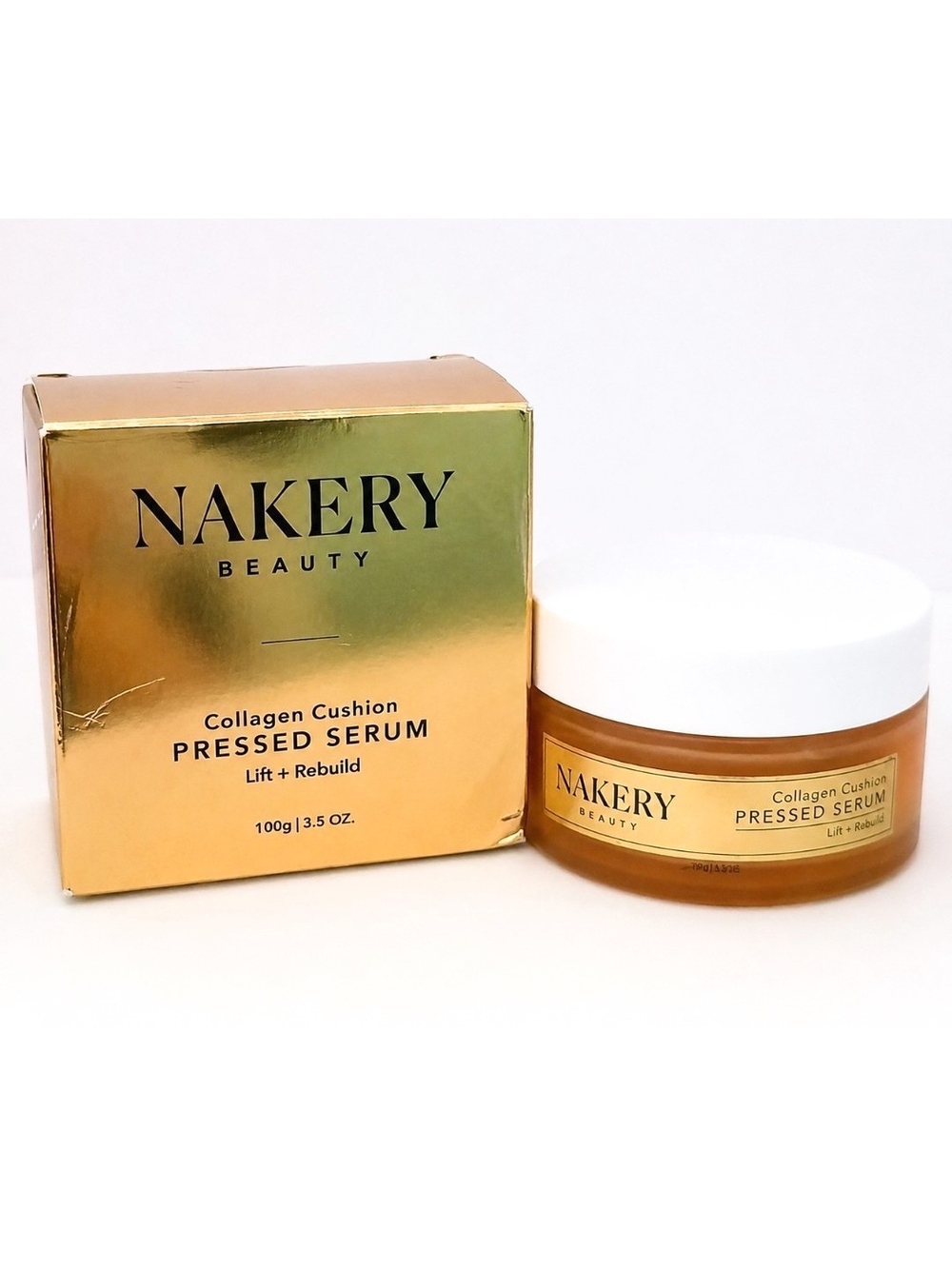 Nakery Beauty Collagen Cushion Pressed Serum 3.5 Oz Lift + Rebuild NIB